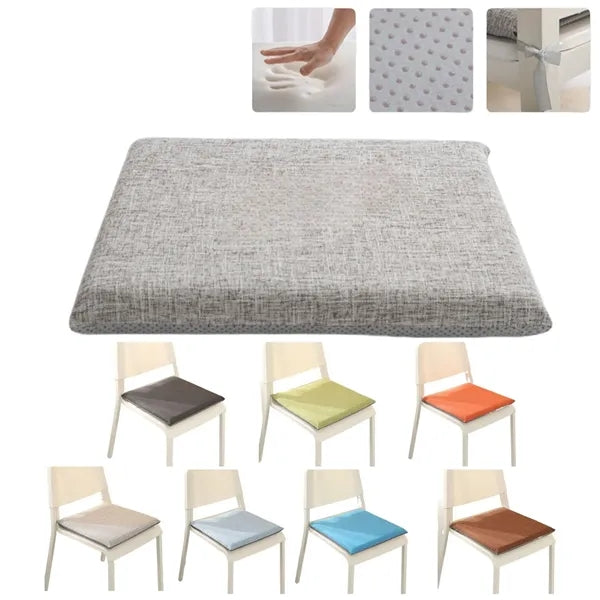 Removable Square Chair Cushion Seat Non-Slip Design