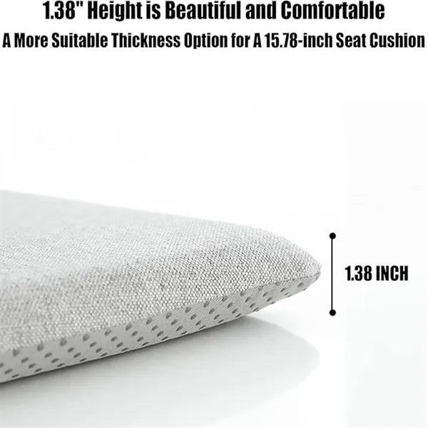 Removable Square Chair Cushion Seat Non-Slip Design