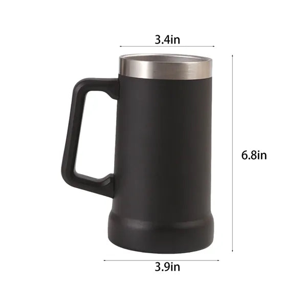 Beer Stein Stainless Steel Coffee Mug Tumbler Thermal Vacuum