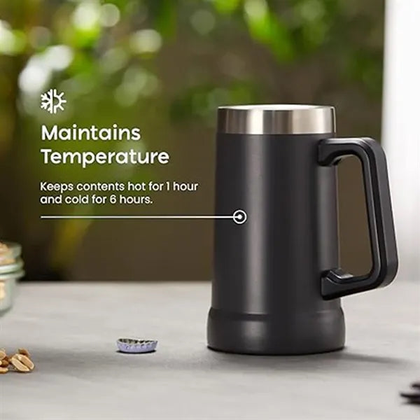 Beer Stein Stainless Steel Coffee Mug Tumbler Thermal Vacuum