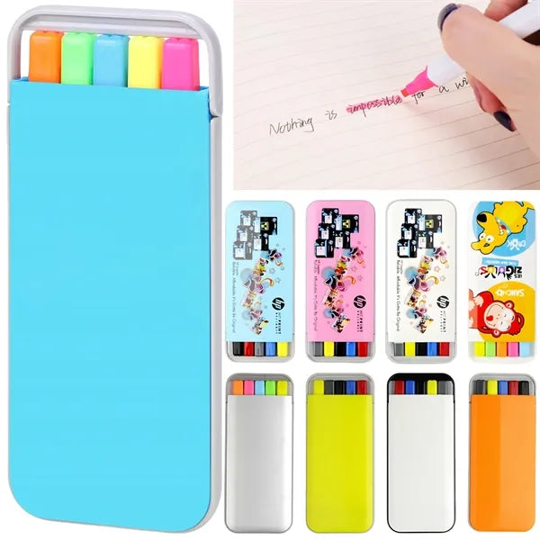 Candy Color Highlighter 5pcs For Student