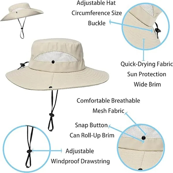 Wide Brim Sun Hats Outdoor Protection Fishing