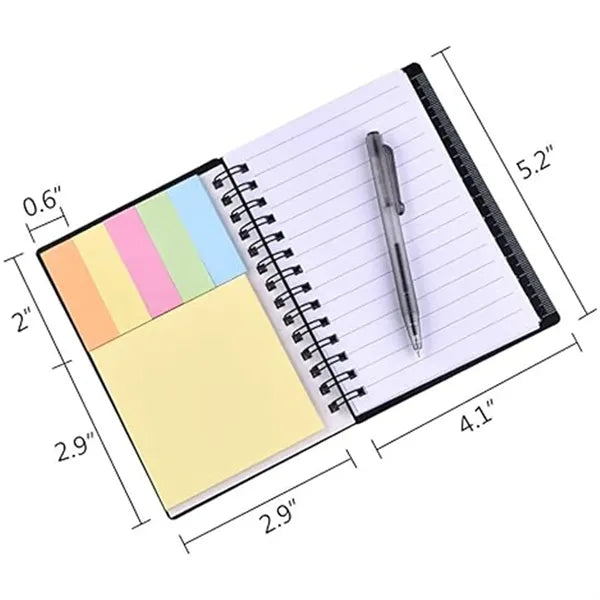 Notebook with pen combination coil notepad office student