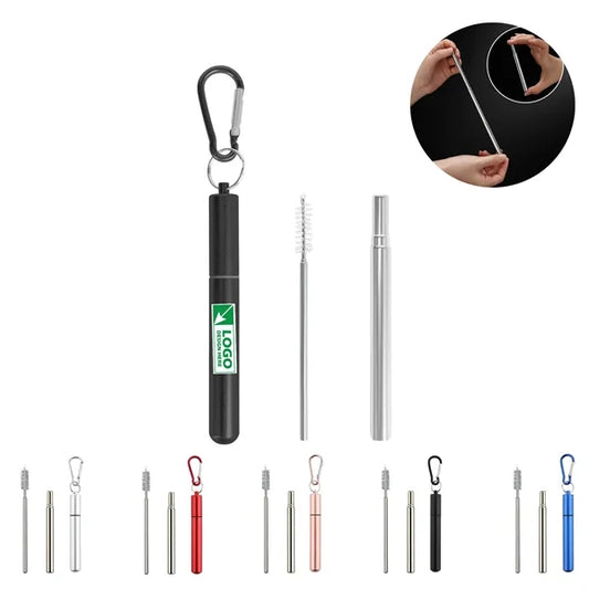 Stainless Steel Straw With Aluminum Case