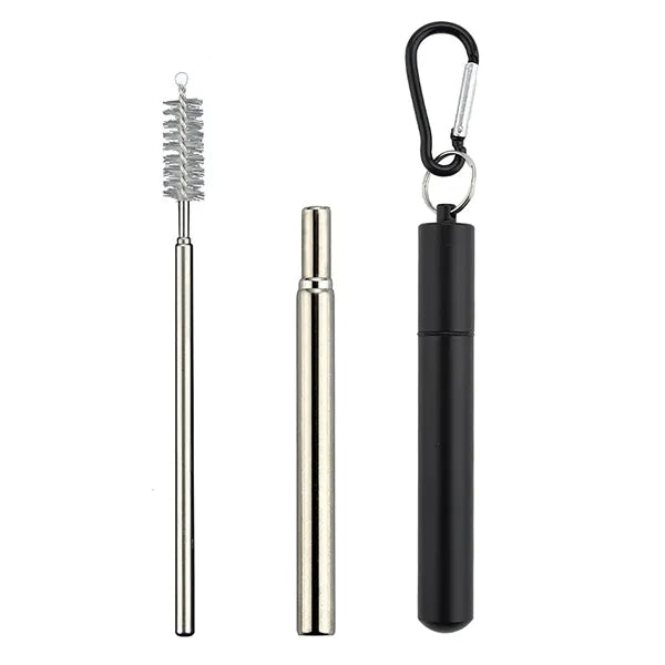 Stainless Steel Straw With Aluminum Case