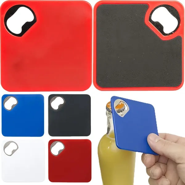 ABS Fridge Magnet Beer Coaster Bottle Opener