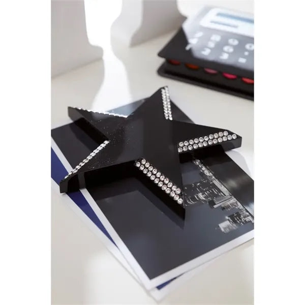 Pentagon Optical Crystal Star Paper Weight