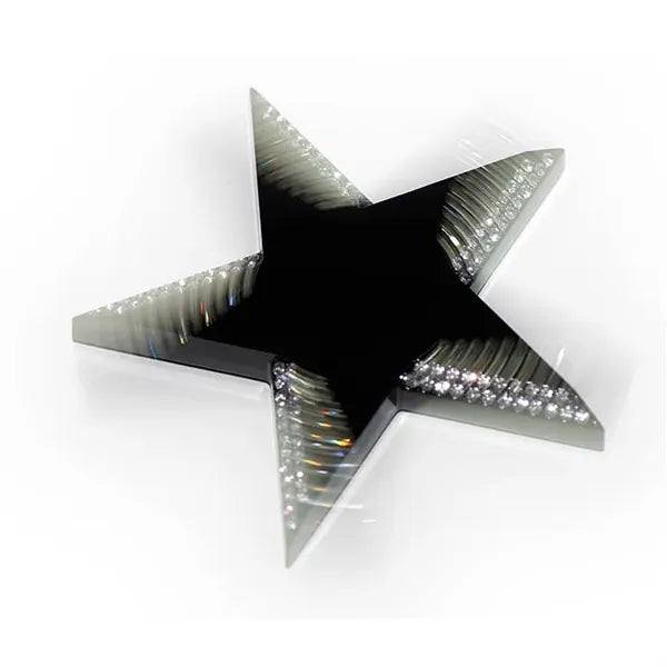 Pentagon Optical Crystal Star Paper Weight
