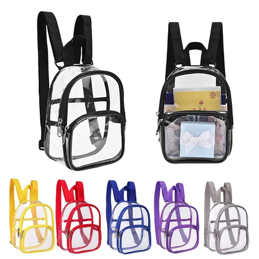 Clear Mini Backpack Stadium Approved Waterproof Transparent