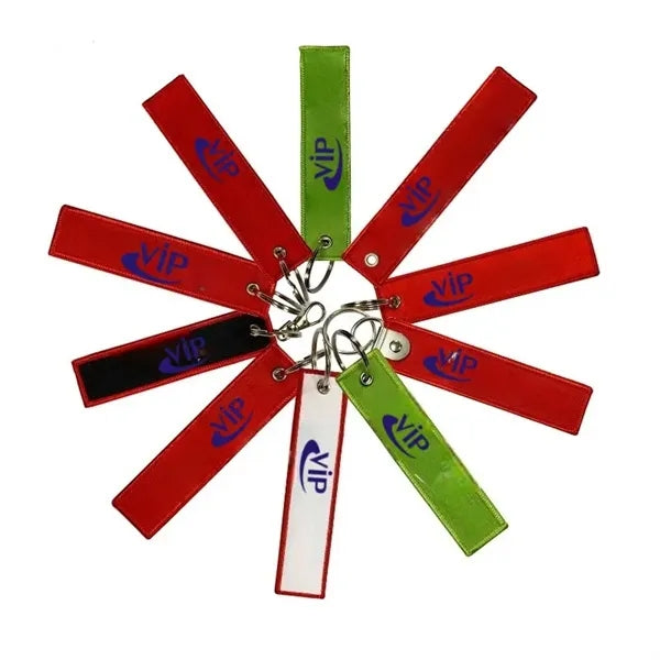 Double-Sided Aero-Embroidered Keychain