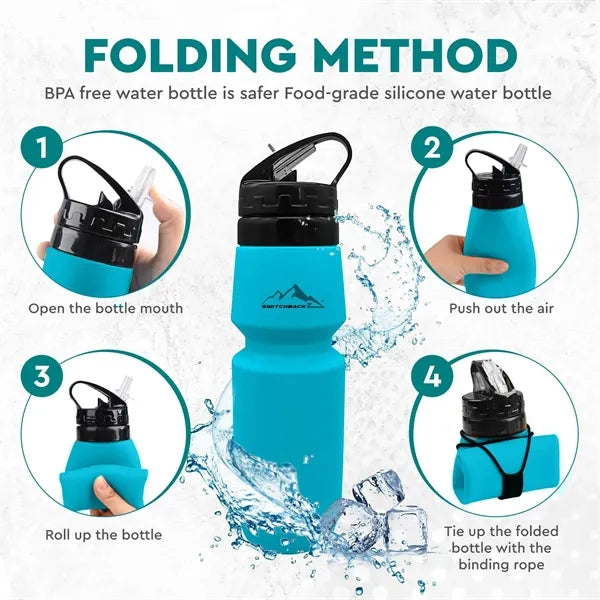 Collapsible Silicone Leak Proof Temperature Resistant Water