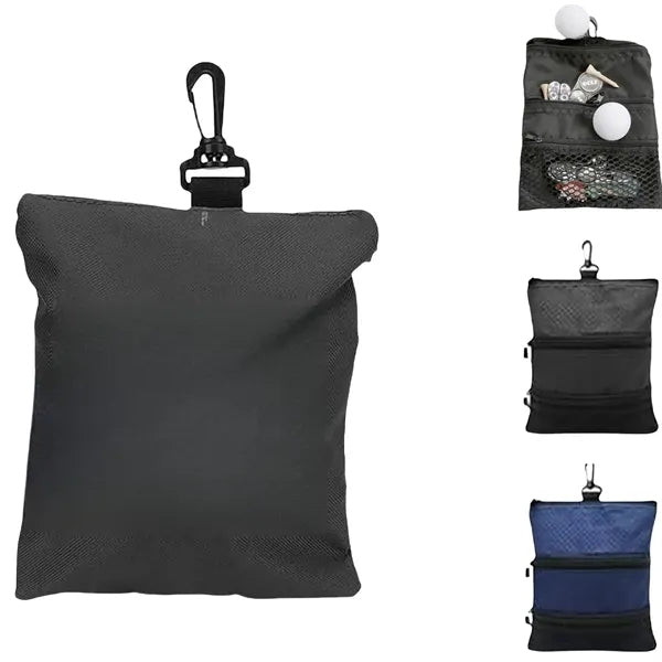 Multi-pocket golf tee bag