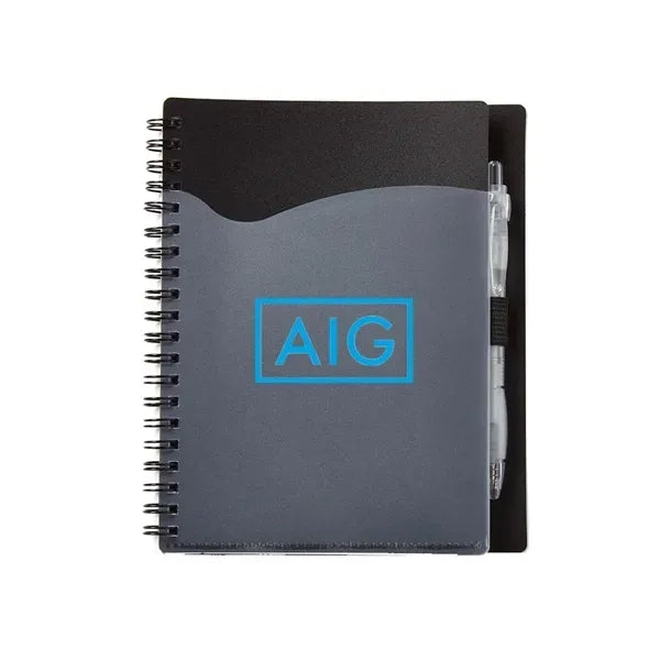 Eco-Friendly Notebook with Front Pocket