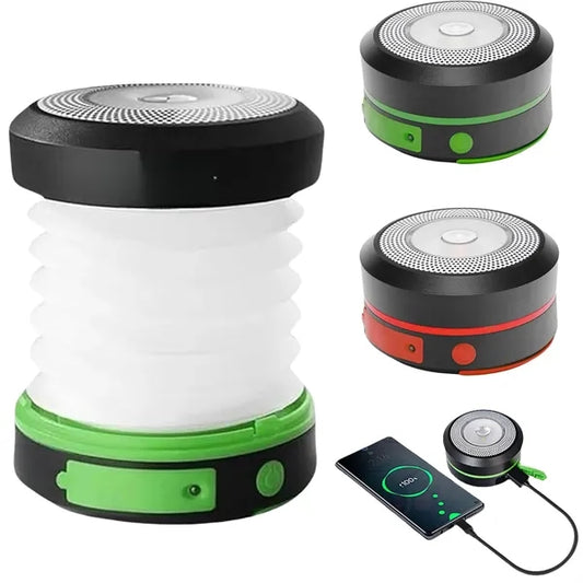 Foldable Solar Rechargeable Lighting Camping Lamp