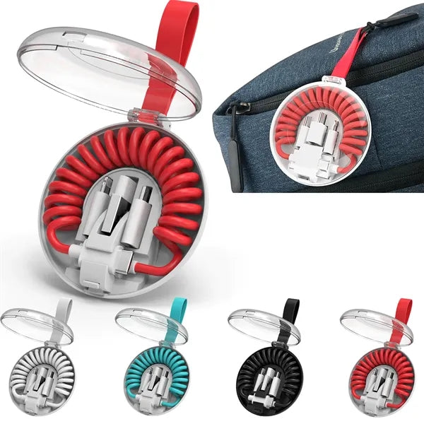 6 IN1 Multi Retractable USB Charging Cable