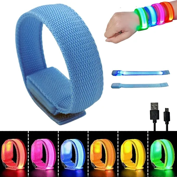 Rechargeable Luminous High Visibility Safety Wristband