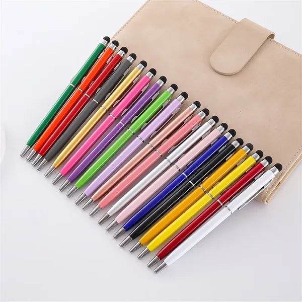 Metal Ballpoint Pen with Touch Screen and Clip