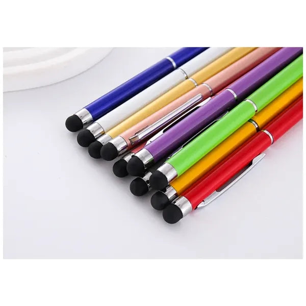 Metal Ballpoint Pen with Touch Screen and Clip