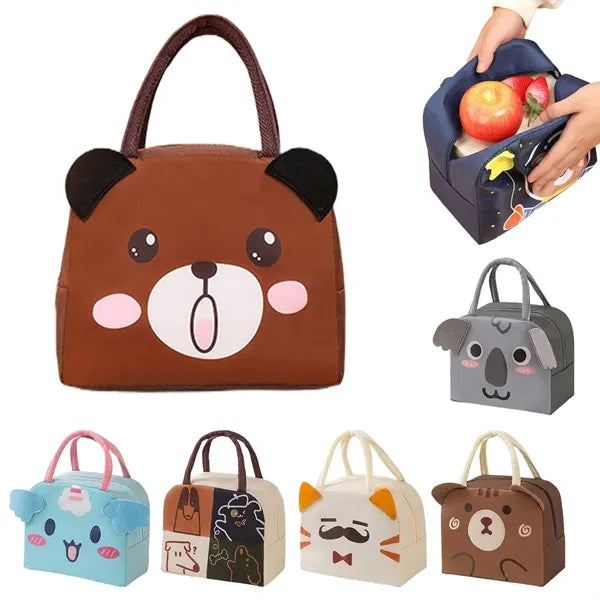 Cartoon 3D student lunch bag