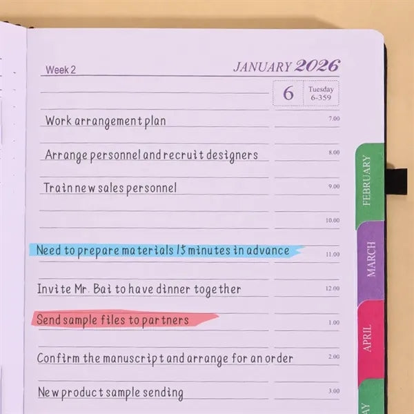 2026 A5 Daily Planner - One Day Per Page (Jan-Dec 2026)