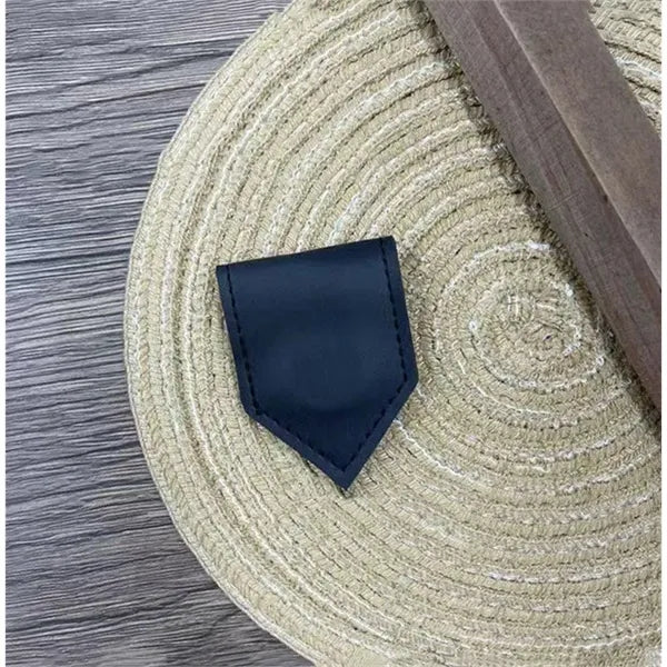 PU Magnetic Bookmark Pen Loop Ribbon Shaped Book Page Clip