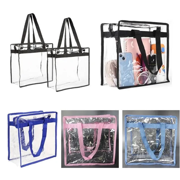 Stadium Approved Clear PVC Tote Bag - Concert & Event