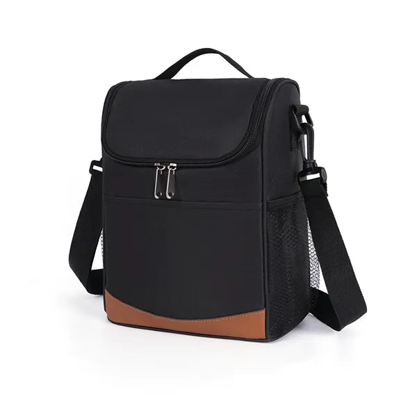 9-Can Insulated Cooler with Pockets and Shoulder Strap