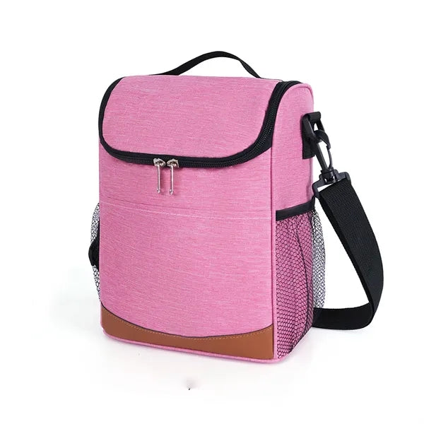 9-Can Insulated Cooler with Pockets and Shoulder Strap