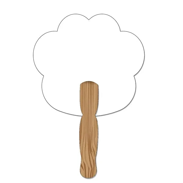 Hand Held Paper Fan - Paw