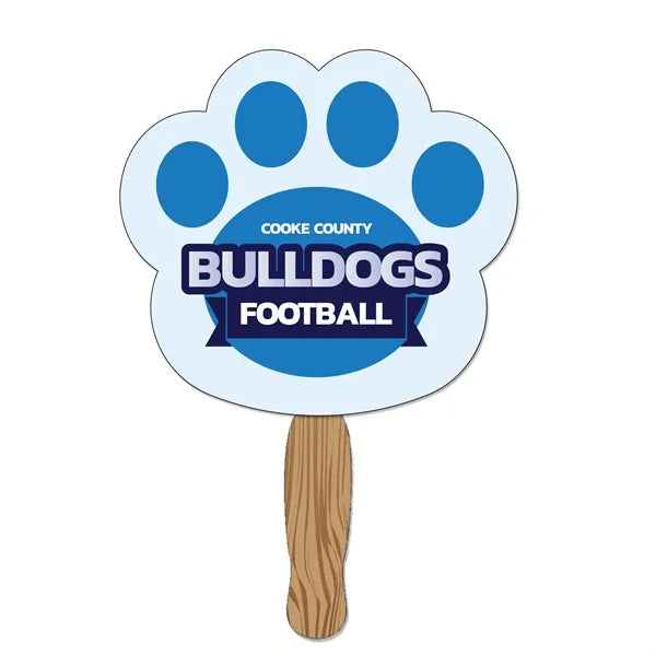 Hand Held Paper Fan - Paw