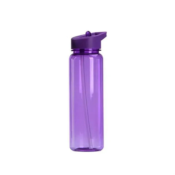 25Oz Plastic Sport Water Bottle with Flip Straw Lid