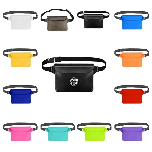 3-layer Sealed Zipper Waterproof Fanny Pack Waist Pouch