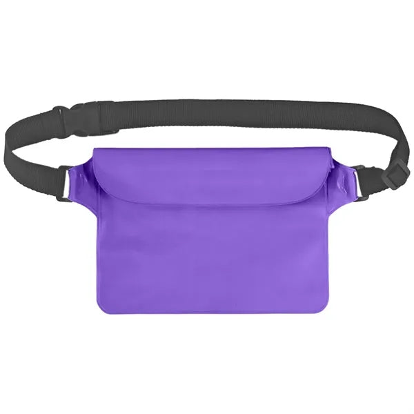3-layer Sealed Zipper Waterproof Fanny Pack Waist Pouch
