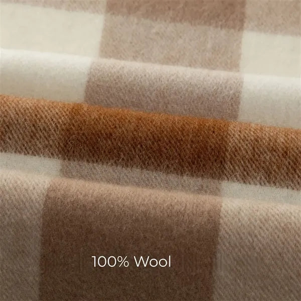 Wool Plaid Scarf Soft Warm for Winter Fashion Daily Wear