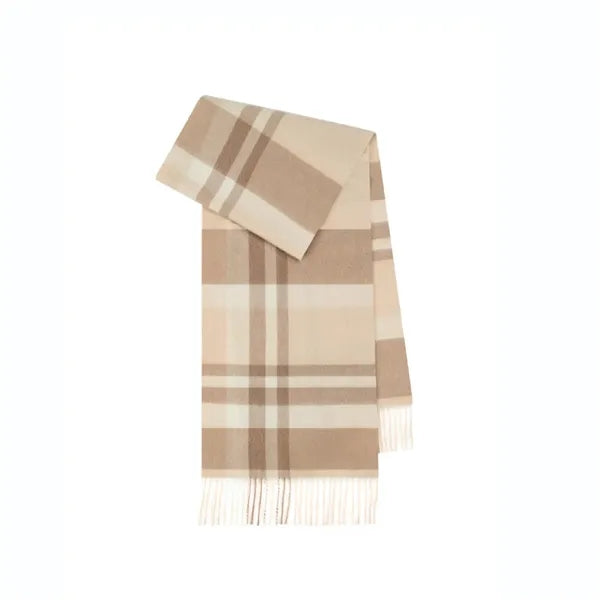 Wool Plaid Scarf Soft Warm for Winter Fashion Daily Wear