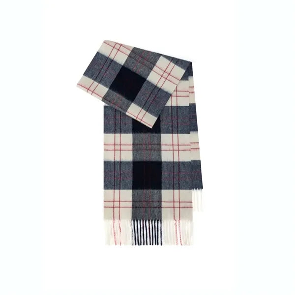 Wool Plaid Scarf Soft Warm for Winter Fashion Daily Wear