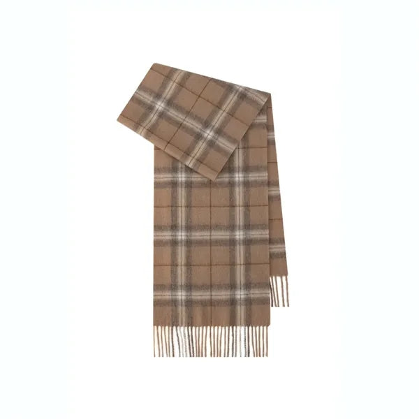 Wool Plaid Scarf Soft Warm for Winter Fashion Daily Wear
