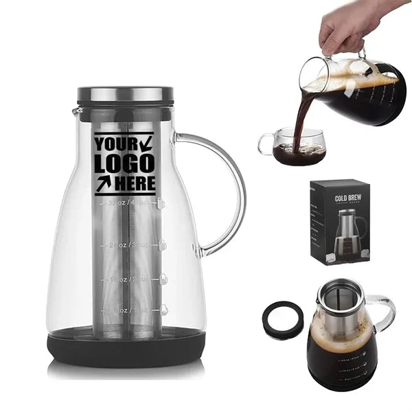 32oz Cold Brew Coffee Maker with Stainless Steel Filter