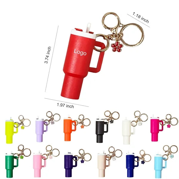 Cute Tumbler Cup Keychain