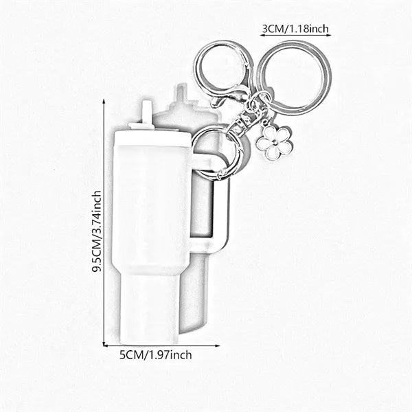 Cute Tumbler Cup Keychain
