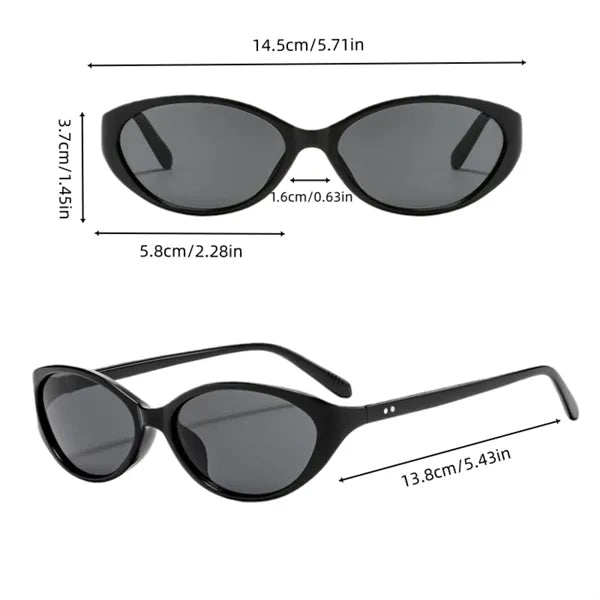 Retro Oval Sunglasses Vintage Small Fashion Shades