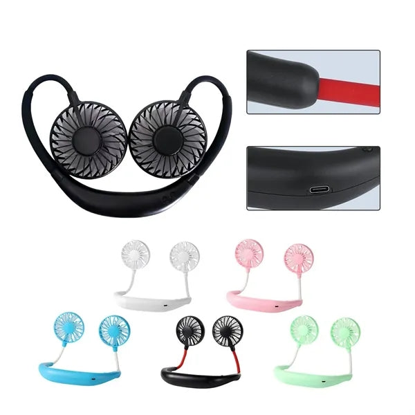 Portable Neck-mounted Aromatherapy Sports Fan