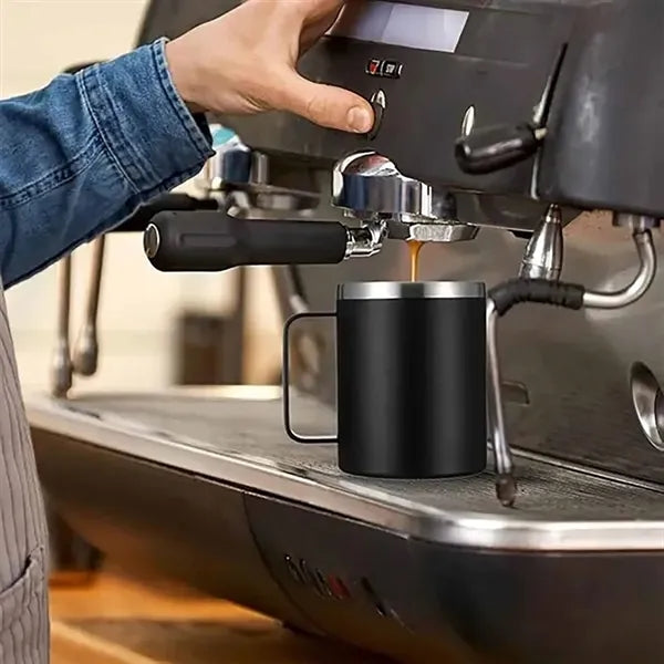 12oz stainless steel handle mug