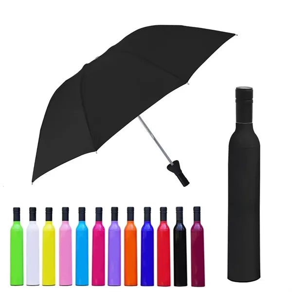 Folding wine bottle creative umbrella