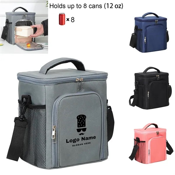 8-Can Insulated 600D Oxford Cooler with Dual Compartments