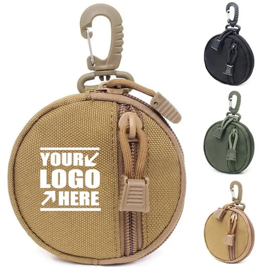 Outdoor Pouch Accessories for Men, Round Coin Holder