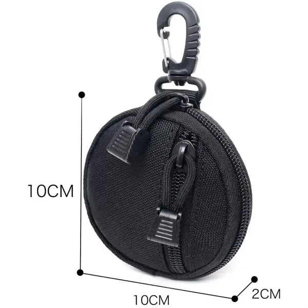 Outdoor Pouch Accessories for Men, Round Coin Holder