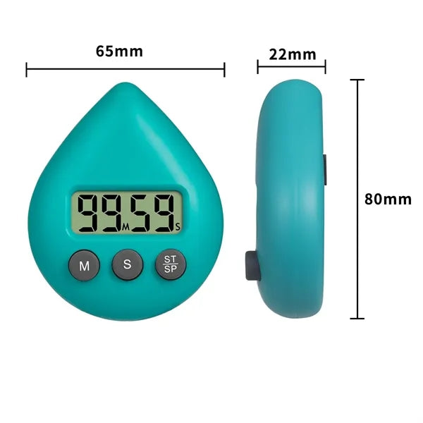 Cute Waterproof sucking disc Non-Ticking Battery Timer