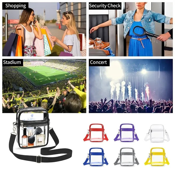 Clear Crossbody Bag Stadium Approved See Through Purse