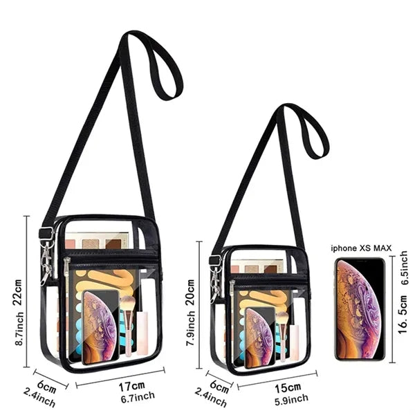 Clear Crossbody Bag Stadium Approved See Through Purse